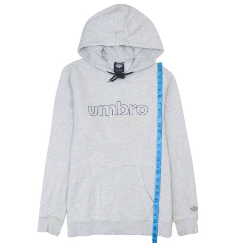 Umbro Men's Grey Pullover Hoodie M Regular Fit Sportswear