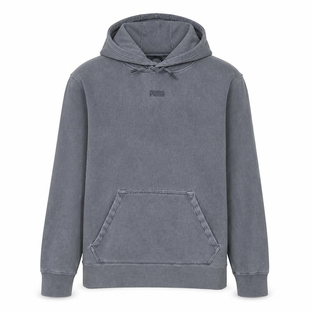 Puma Men Grey Pullover Hoodie M Regular Fit Sportswear