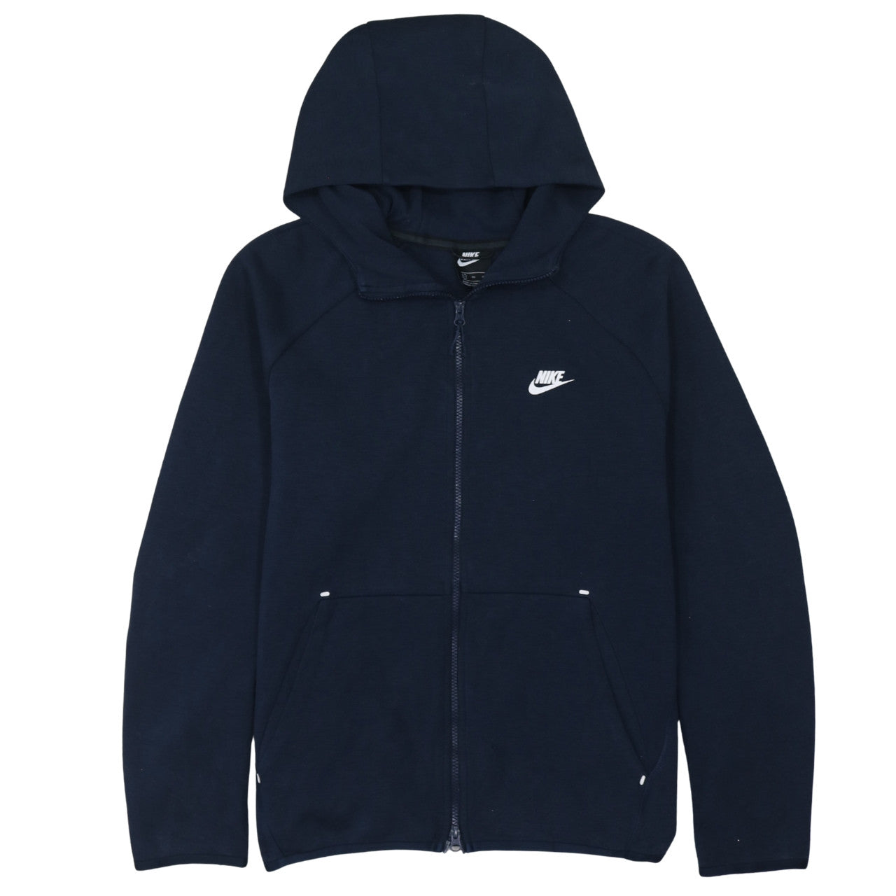 Nike Men's Blue Full Zip Hoodie XL Regular Fit Cotton Blend