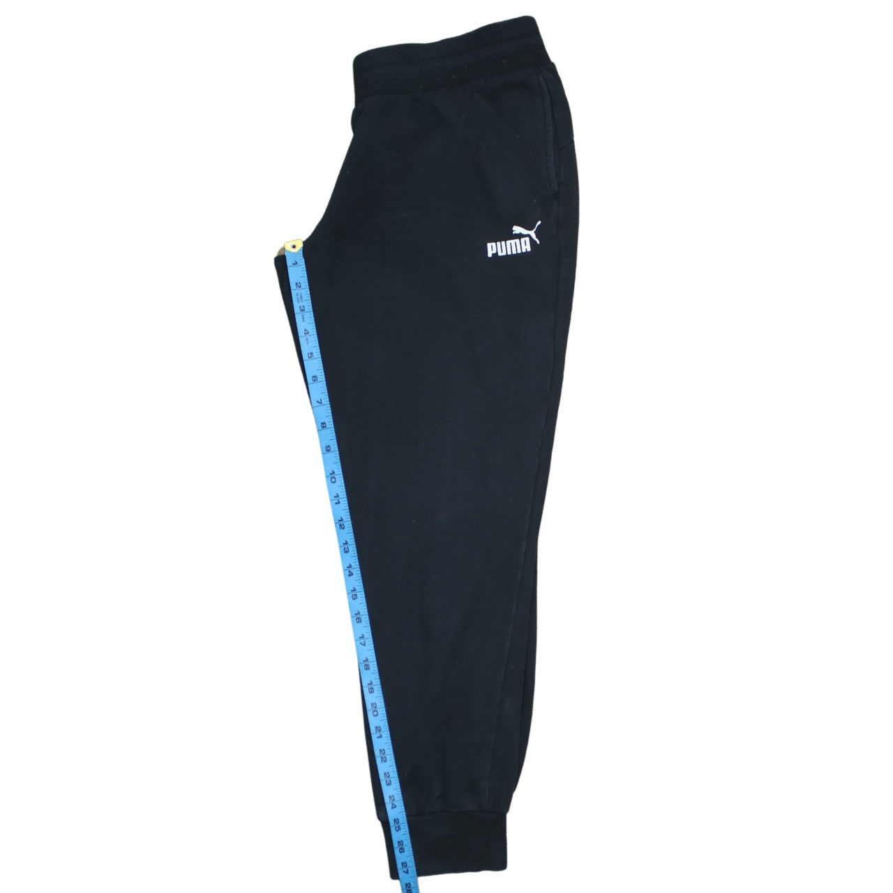 Puma Women Black Jogger Sweatpants Size M Fleece Elastic Waist