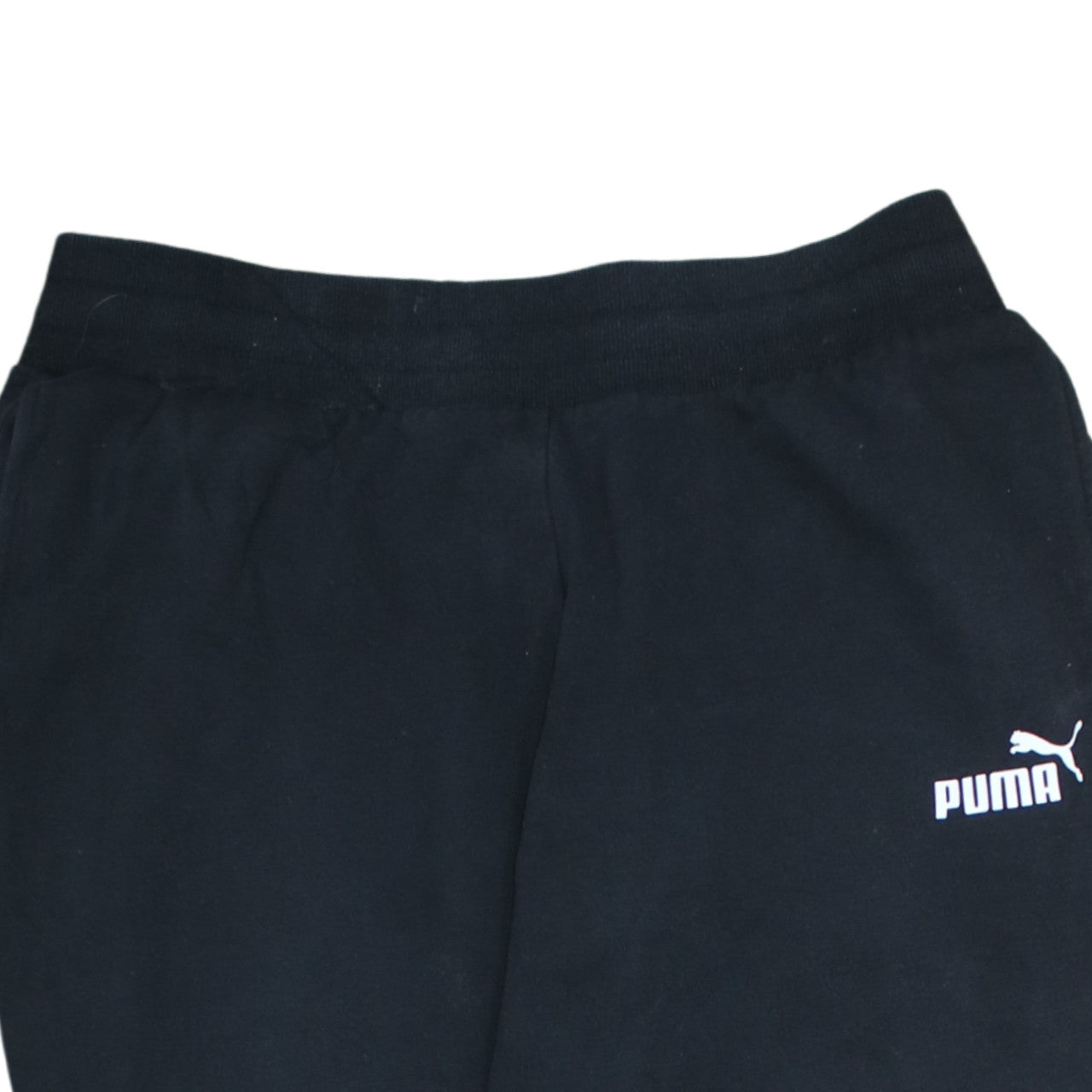 Puma Women Black Jogger Sweatpants Size M Fleece Elastic Waist