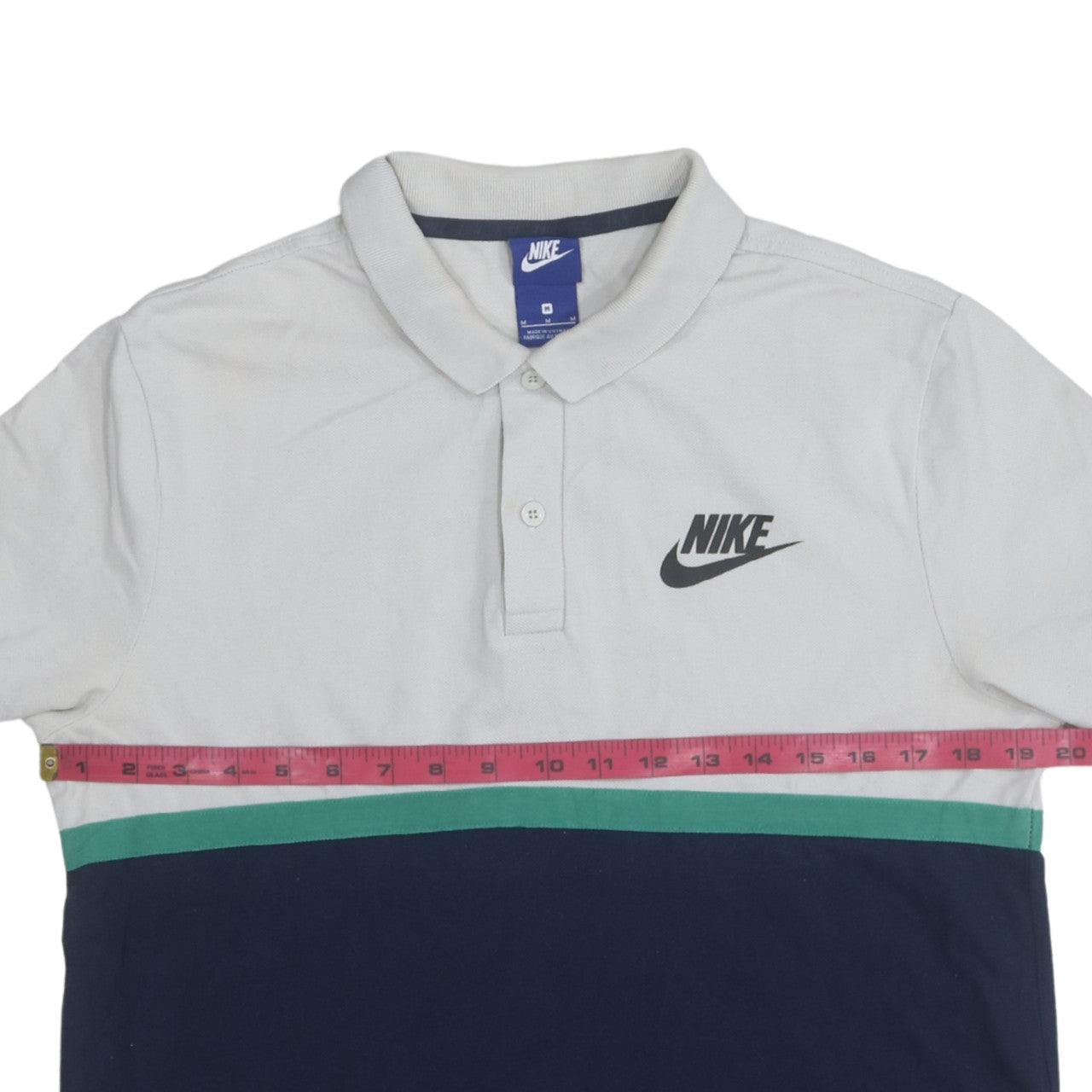 Nike Men's Multicoloured Short Sleeve Polo Shirt Size M Regular Fit