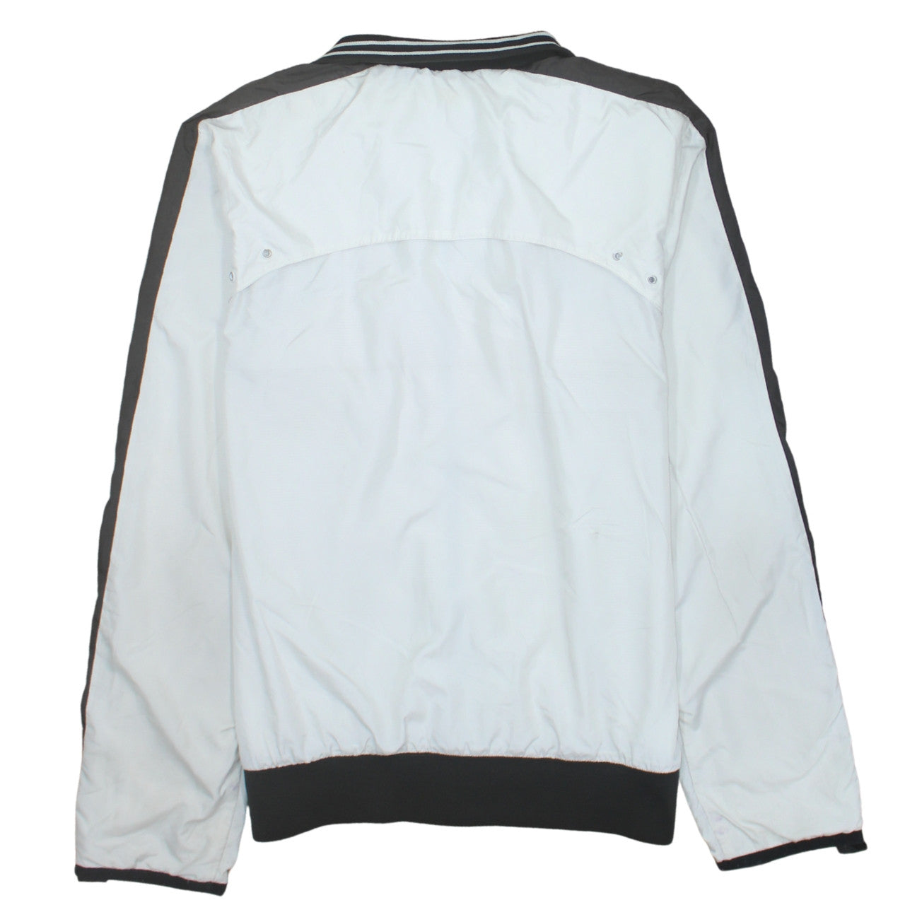 Puma Men's White Black Bomber Jacket Size M Full Zip Sports Style