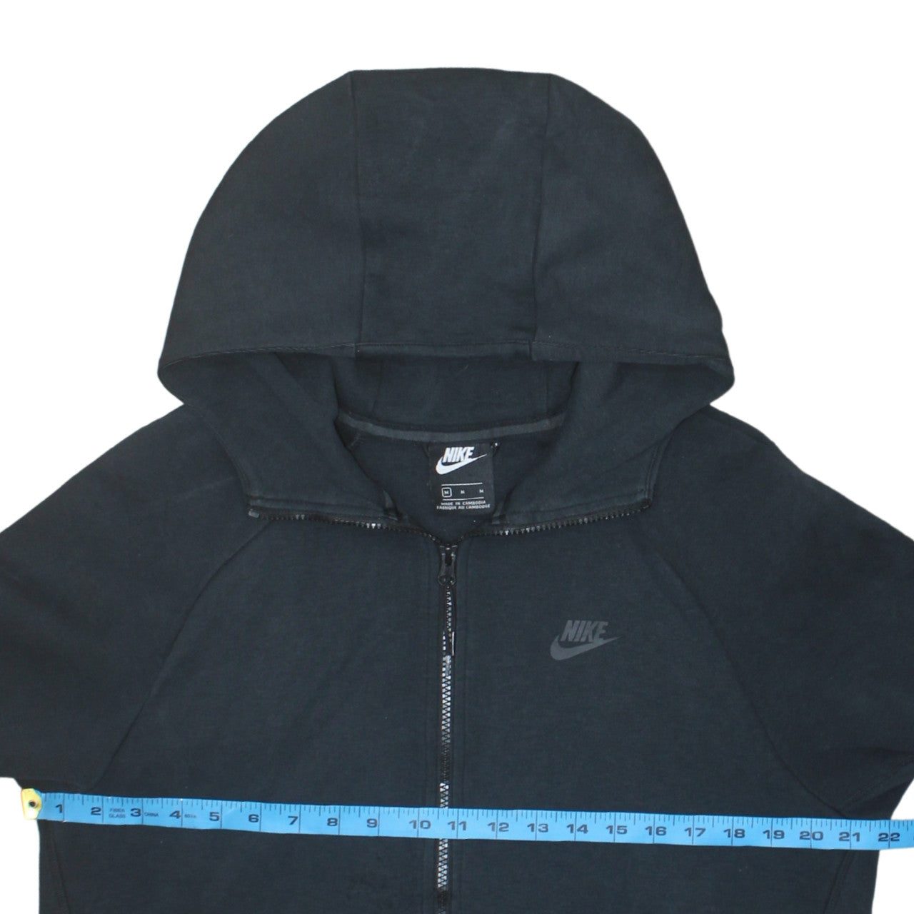 Nike Men's Black Full Zip Hoodie Sweatshirt Size M Regular Fit