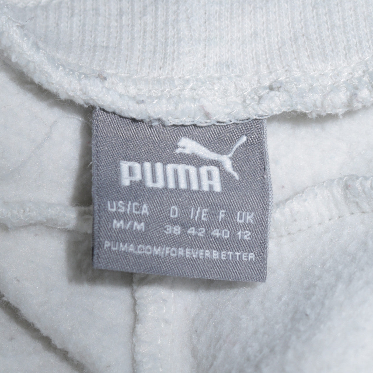 Puma Women White Jogger Sweatpants Size 12 Cotton Blend