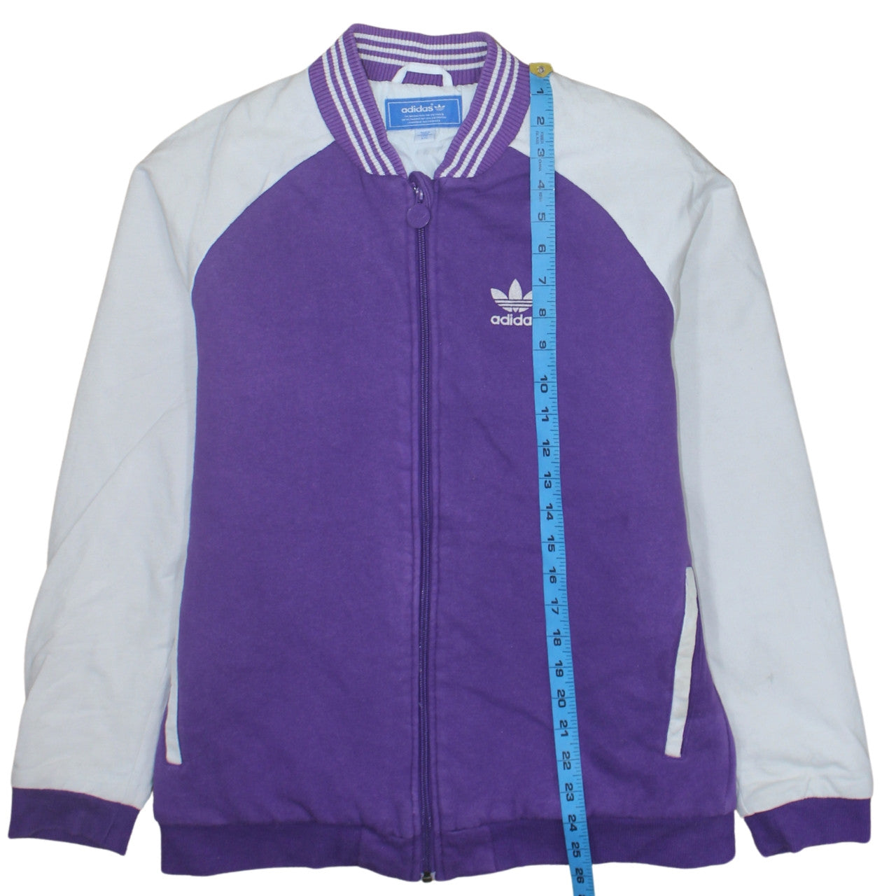Adidas Originals Women's Purple Varsity Jacket Size 16