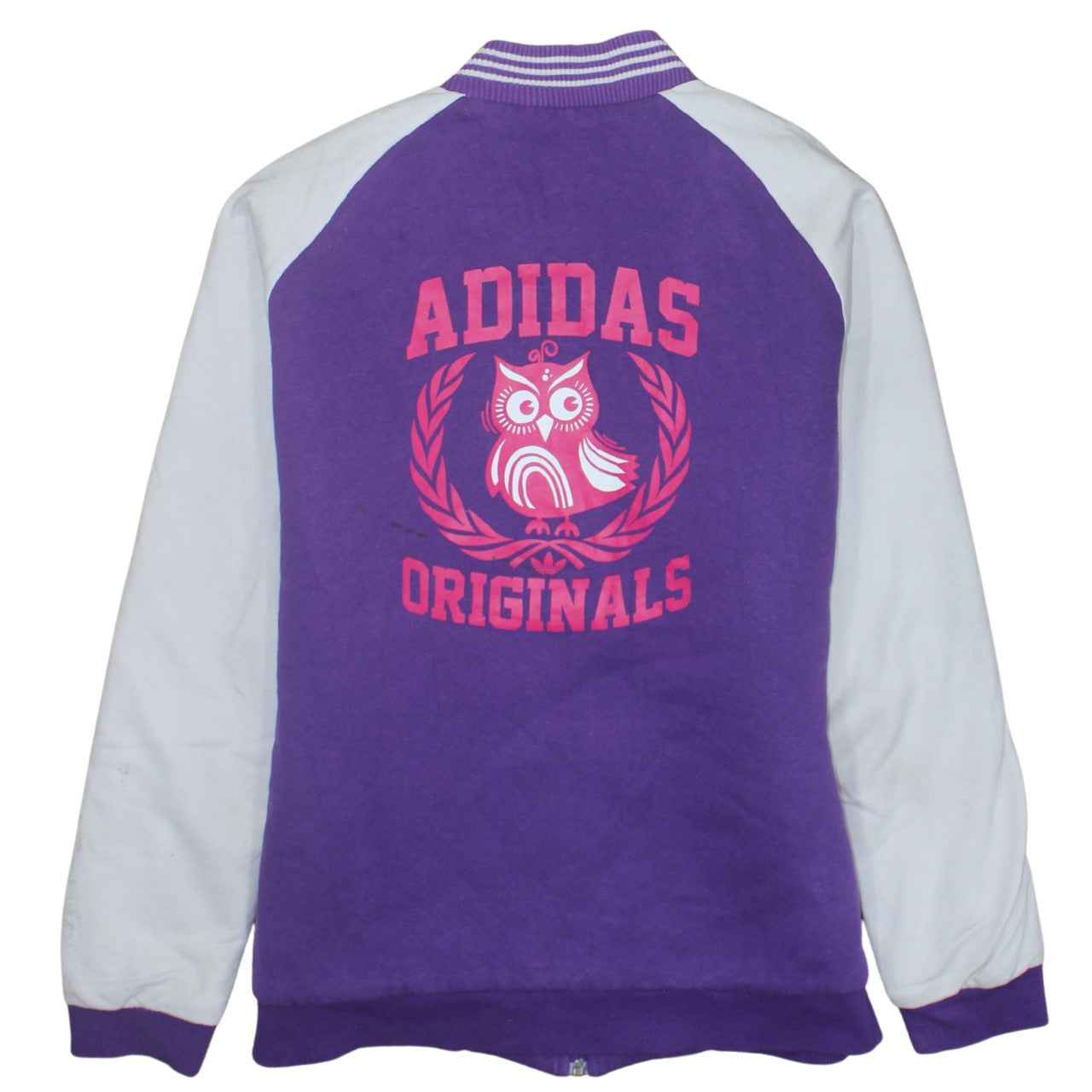 Adidas Originals Women's Purple Varsity Jacket Size 16