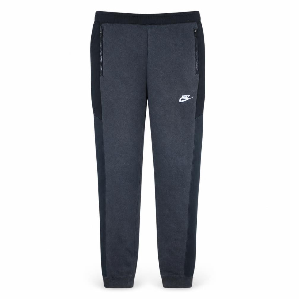 Nike Men's Grey Jogger Sweatpants M Tapered Fleece Logo