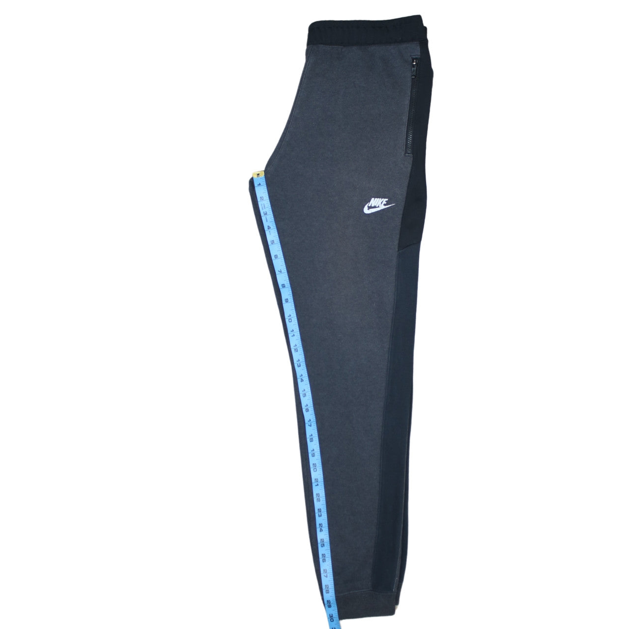 Nike Men's Grey Jogger Sweatpants M Tapered Fleece Logo