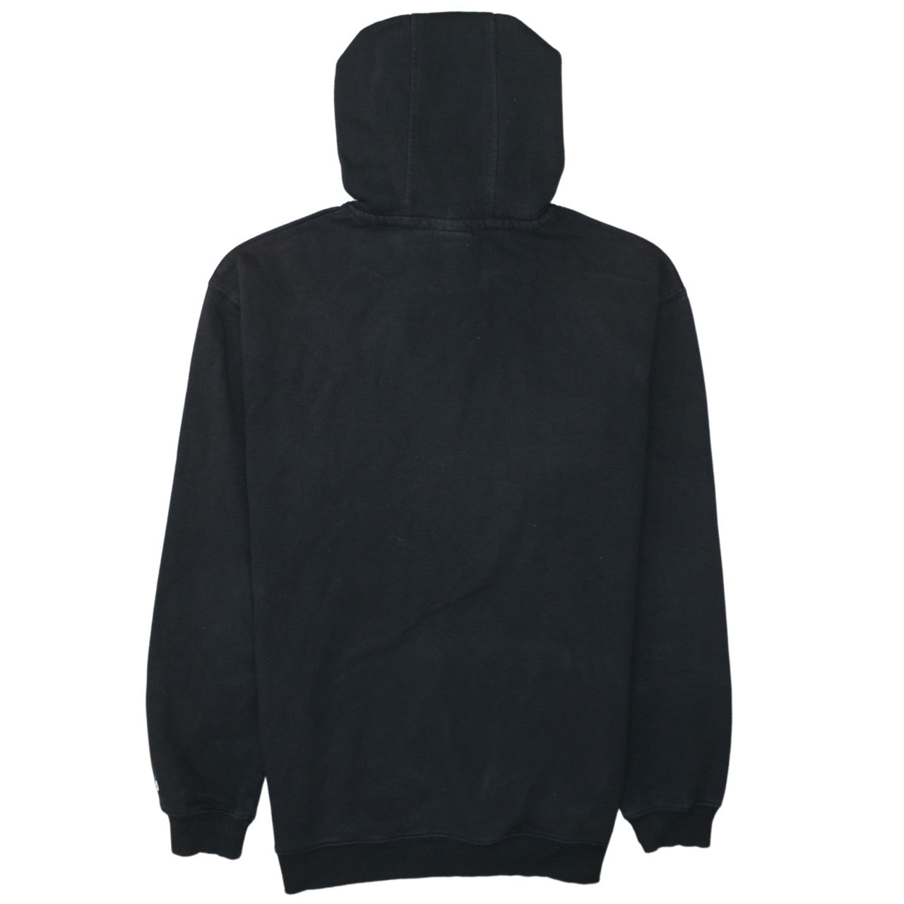 FILA Men's Black Pullover Hoodie Small Logo Graphic Fleece Sweatshirt