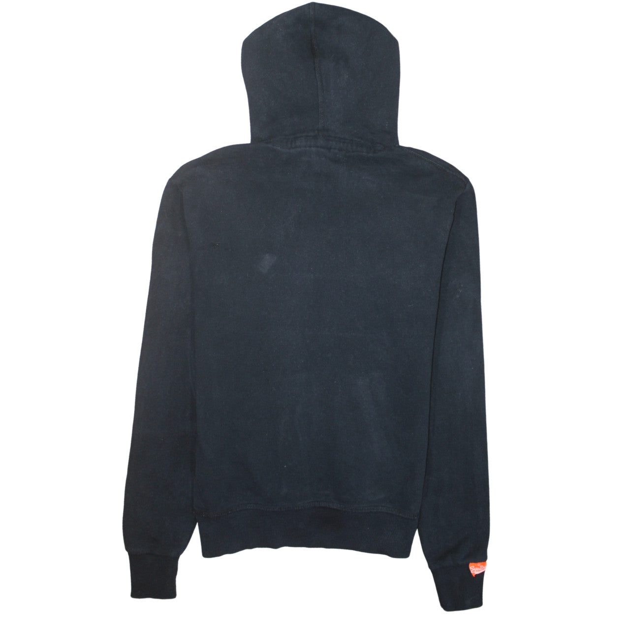 Superdry Men's Black Pullover Hoodie Size S Classic Fleece Hooded Sweatshirt