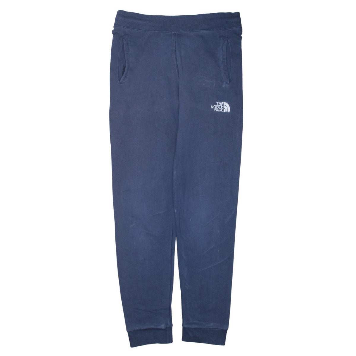 The North Face Boys Blue Cotton Jogger Trousers 14-16 Years Elastic Waist