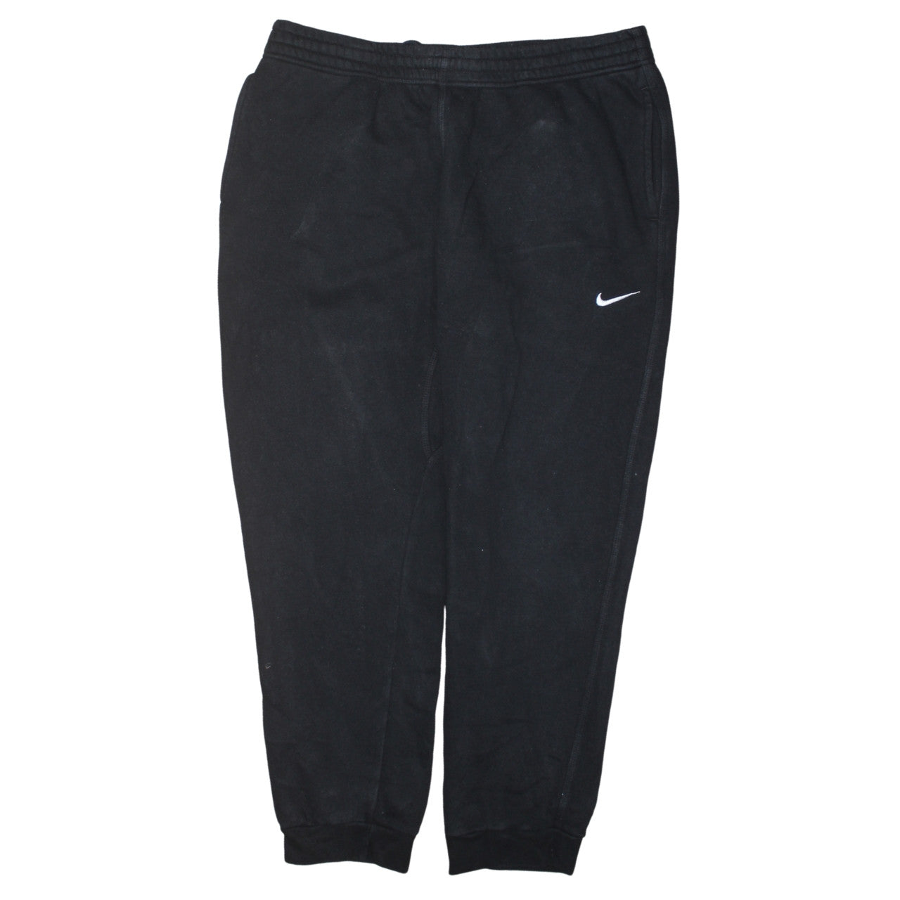 Nike Men's Black L Fleece Sweatpants Joggers Tapered Fit