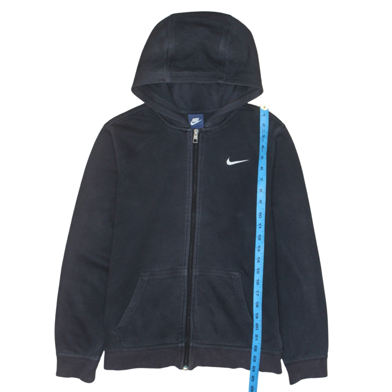 Nike Boys Black Full Zip Hoodie XL 13-15 Years Hooded Sweatshirt