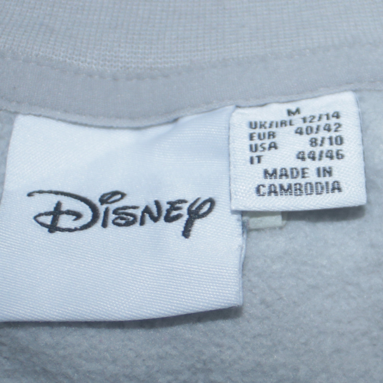 Disney Women's Grey Mickey Mouse Pullover Sweatshirt Size M 12/14