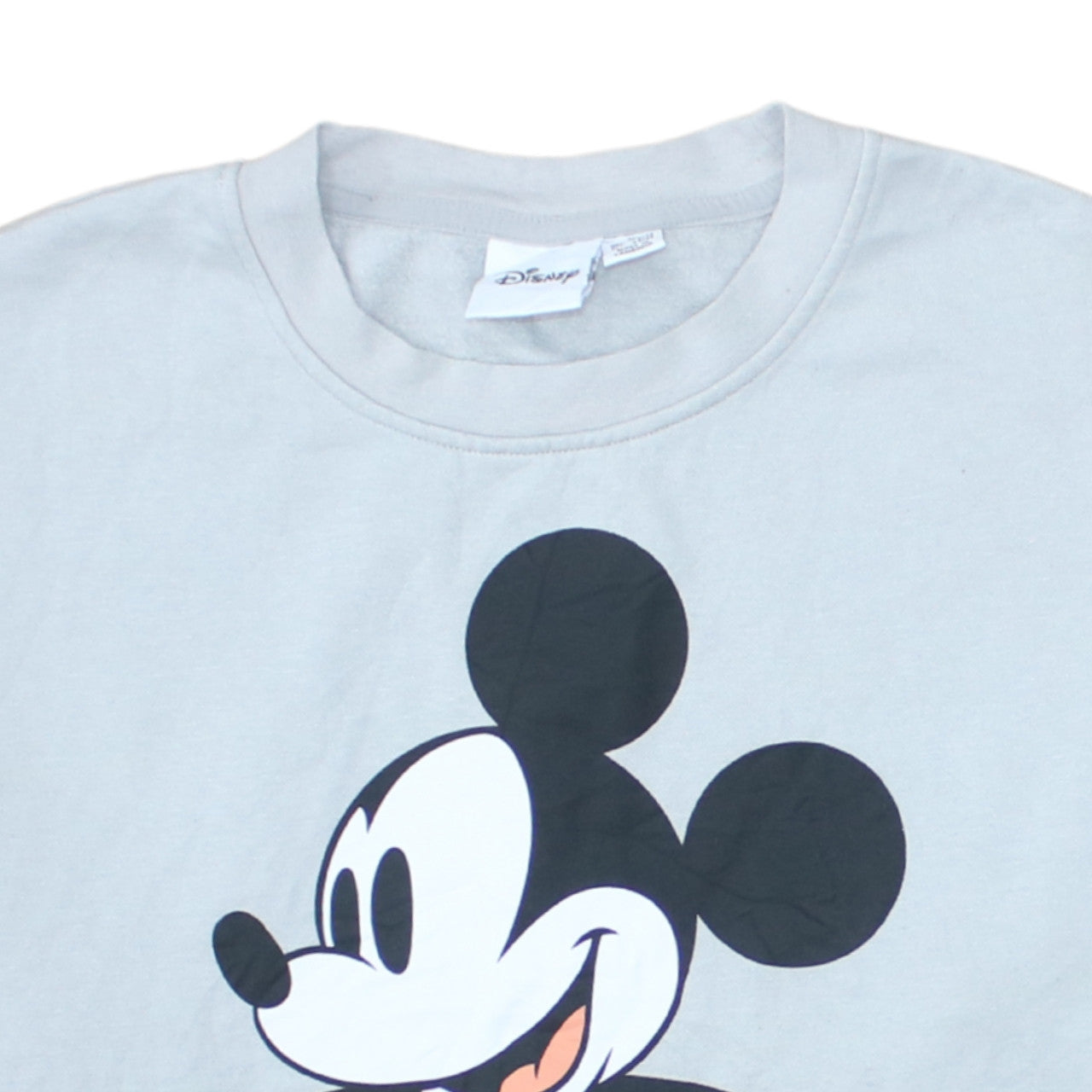 Disney Women's Grey Mickey Mouse Pullover Sweatshirt Size M 12/14