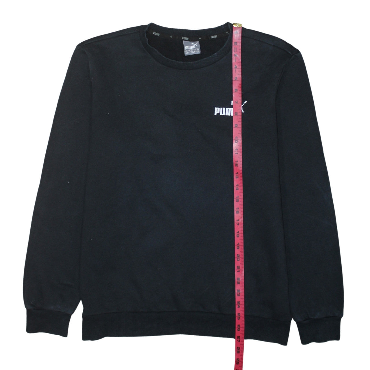 Puma Men’s Black Crew Neck Pullover Sweatshirt Size M