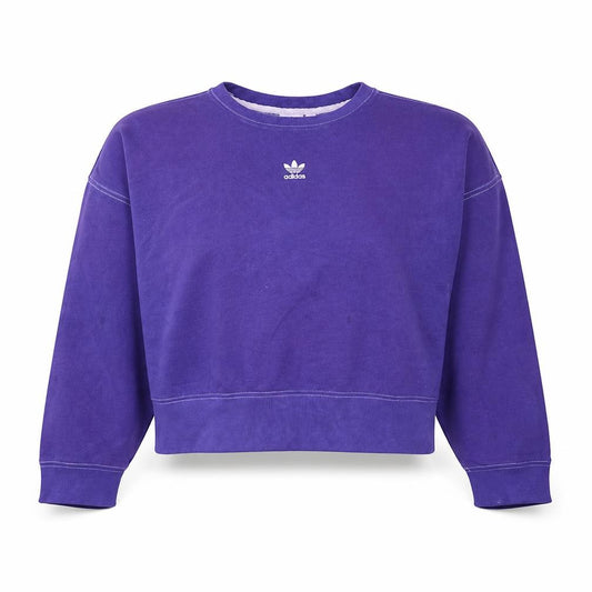 Adidas Women Purple Crew Neck Pullover Sweatshirt Size 12