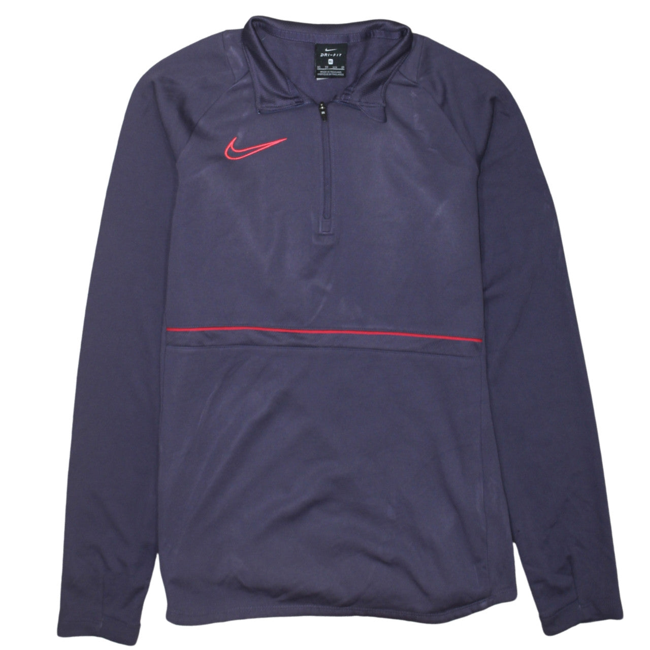 Nike Womens Purple Dri-FIT 1/4 Zip Sweatshirt XS Sports Top