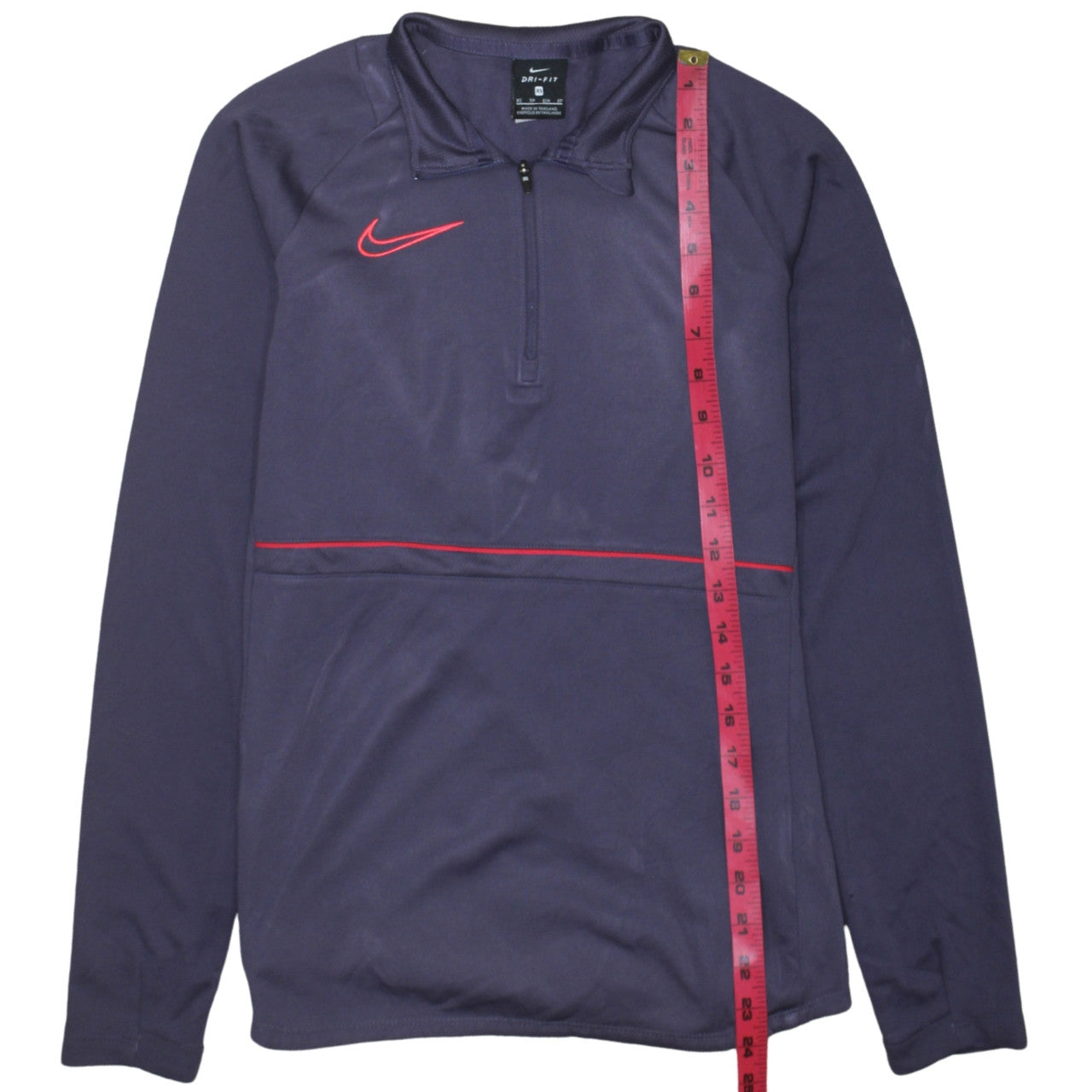 Nike Womens Purple Dri-FIT 1/4 Zip Sweatshirt XS Sports Top