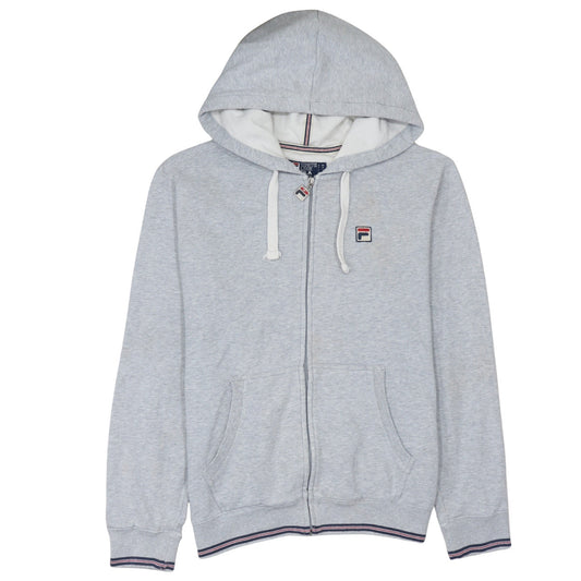 Fila Men's Grey Full Zip Hoodie Size L Sportswear Sweatshirt