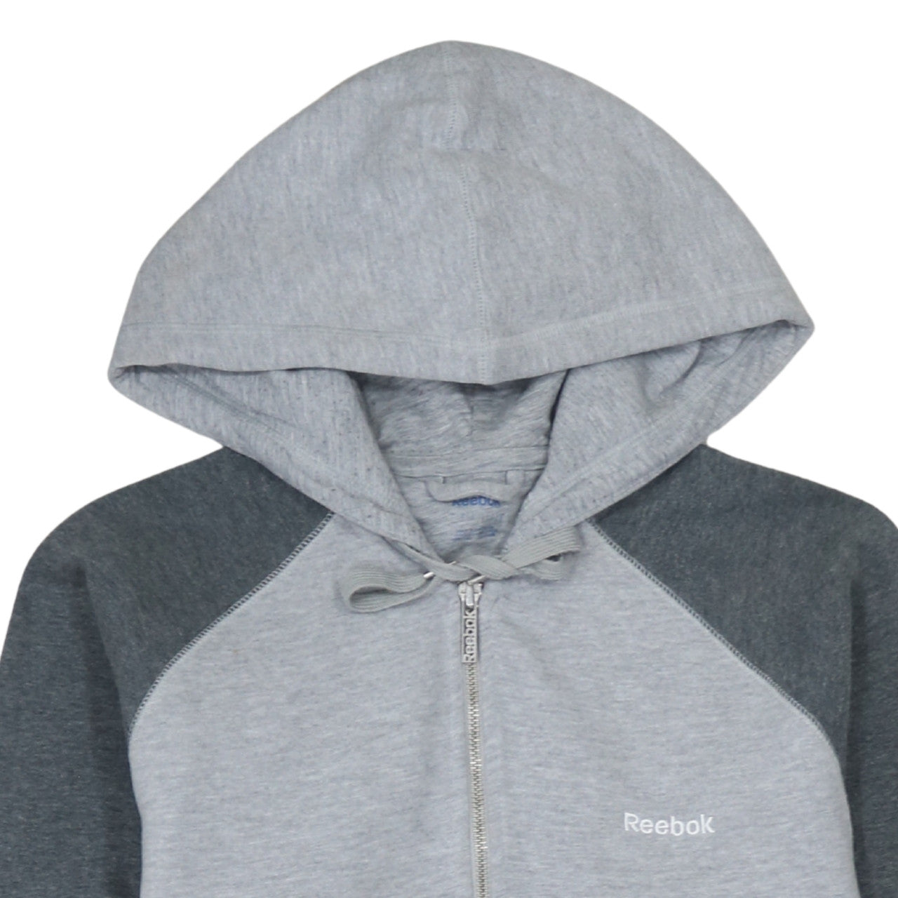 Reebok Men Grey Full Zip Hoodie Size S Classic Sportswear