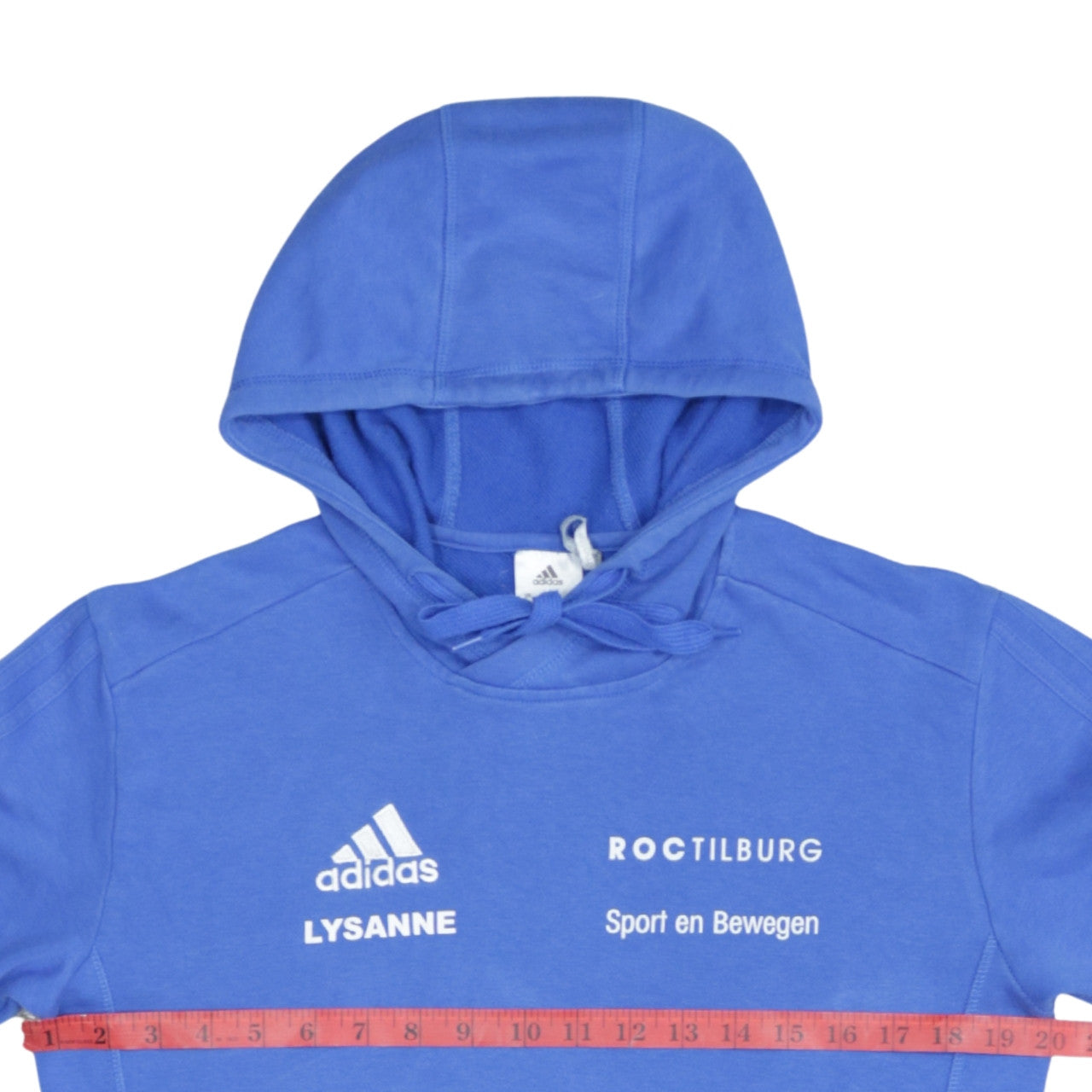 Adidas Men's Blue Pullover Hoodie Small Athletic Fit
