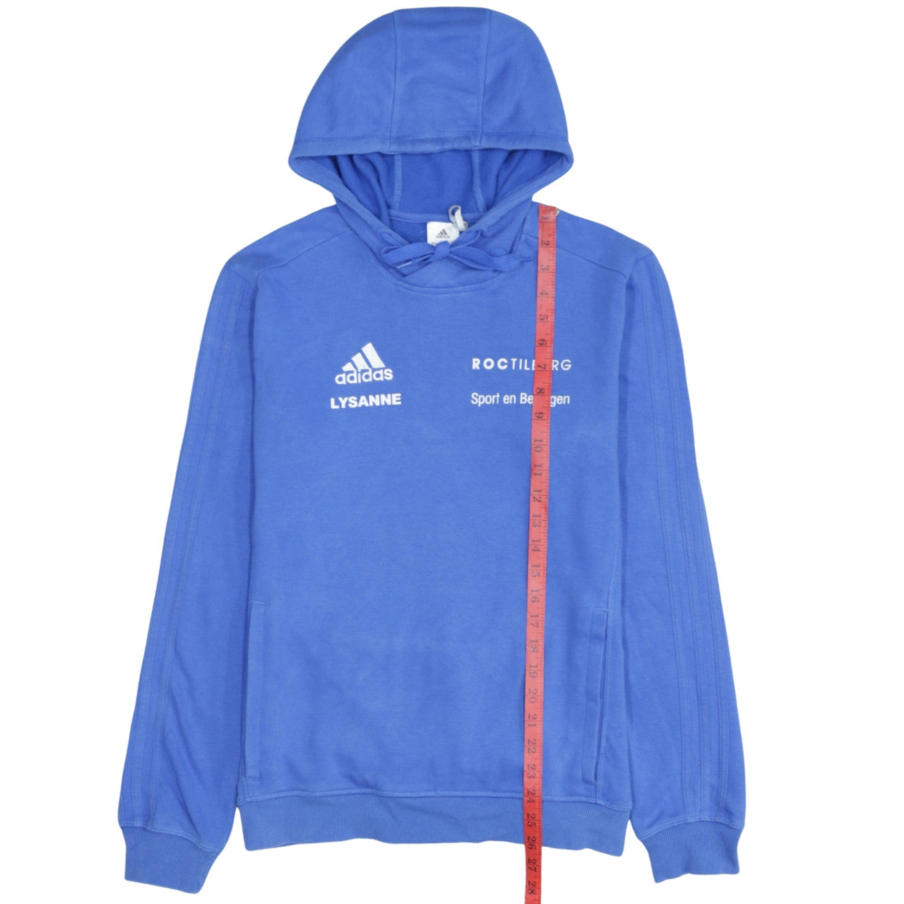 Adidas Men's Blue Pullover Hoodie Small Athletic Fit