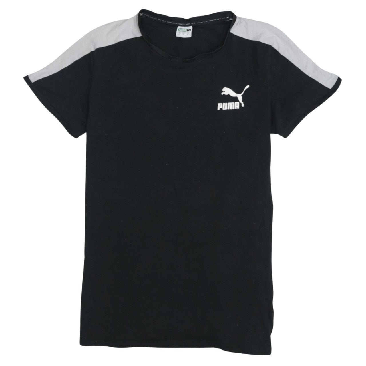 Puma Men's Black Crew Neck Short Sleeve Sports T-Shirt Size L