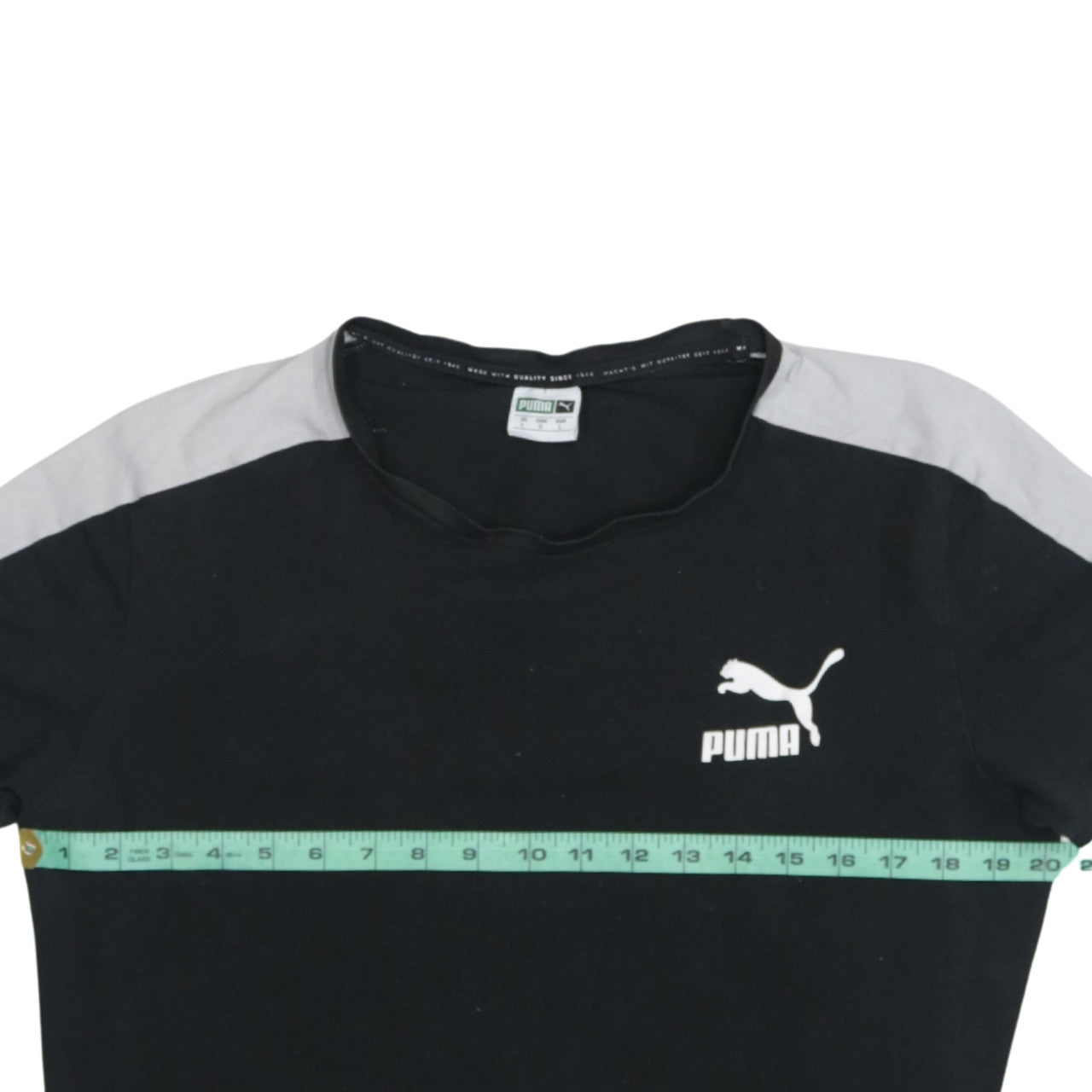 Puma Men's Black Crew Neck Short Sleeve Sports T-Shirt Size L