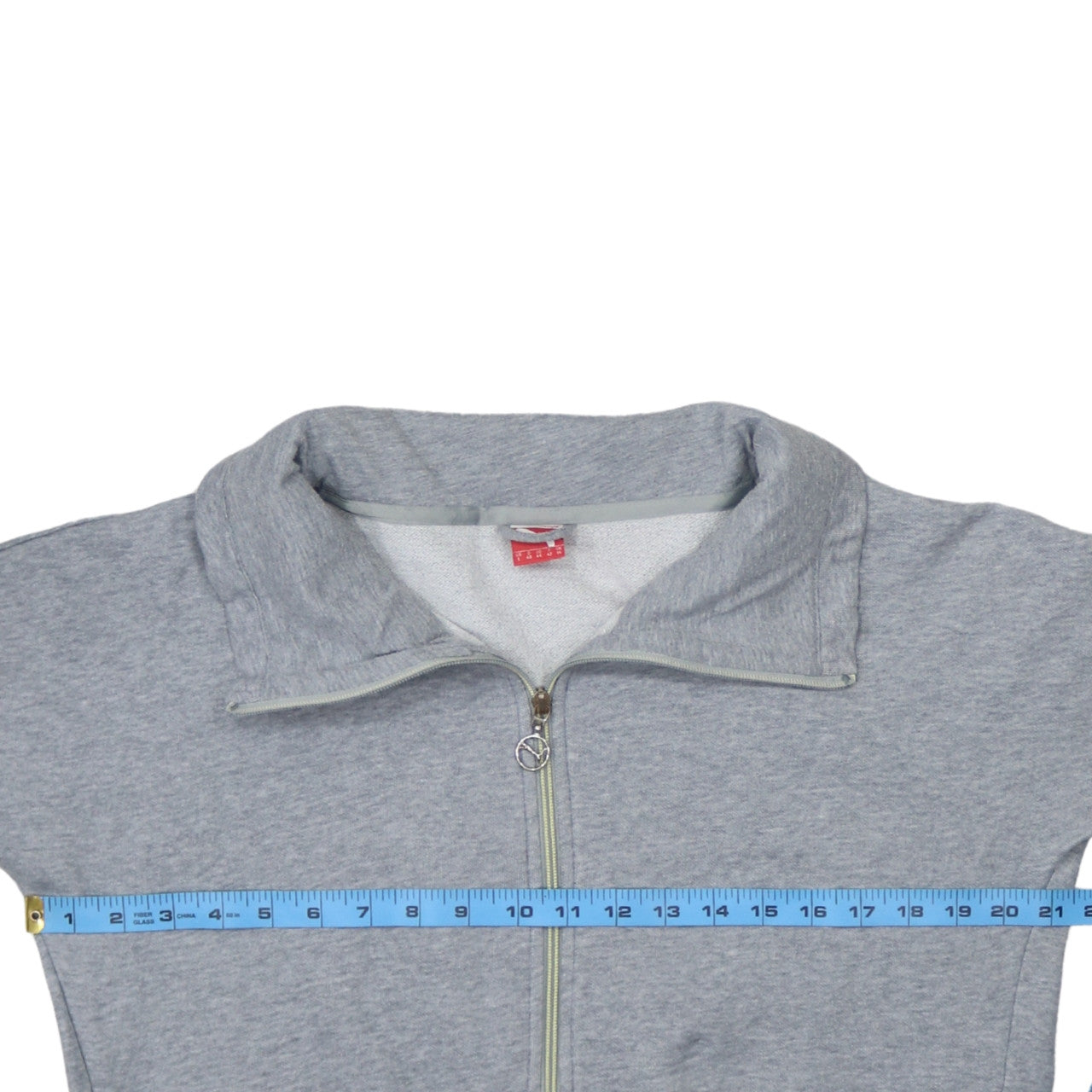 Puma Womens Grey Full Zip Sweatshirt UK 14