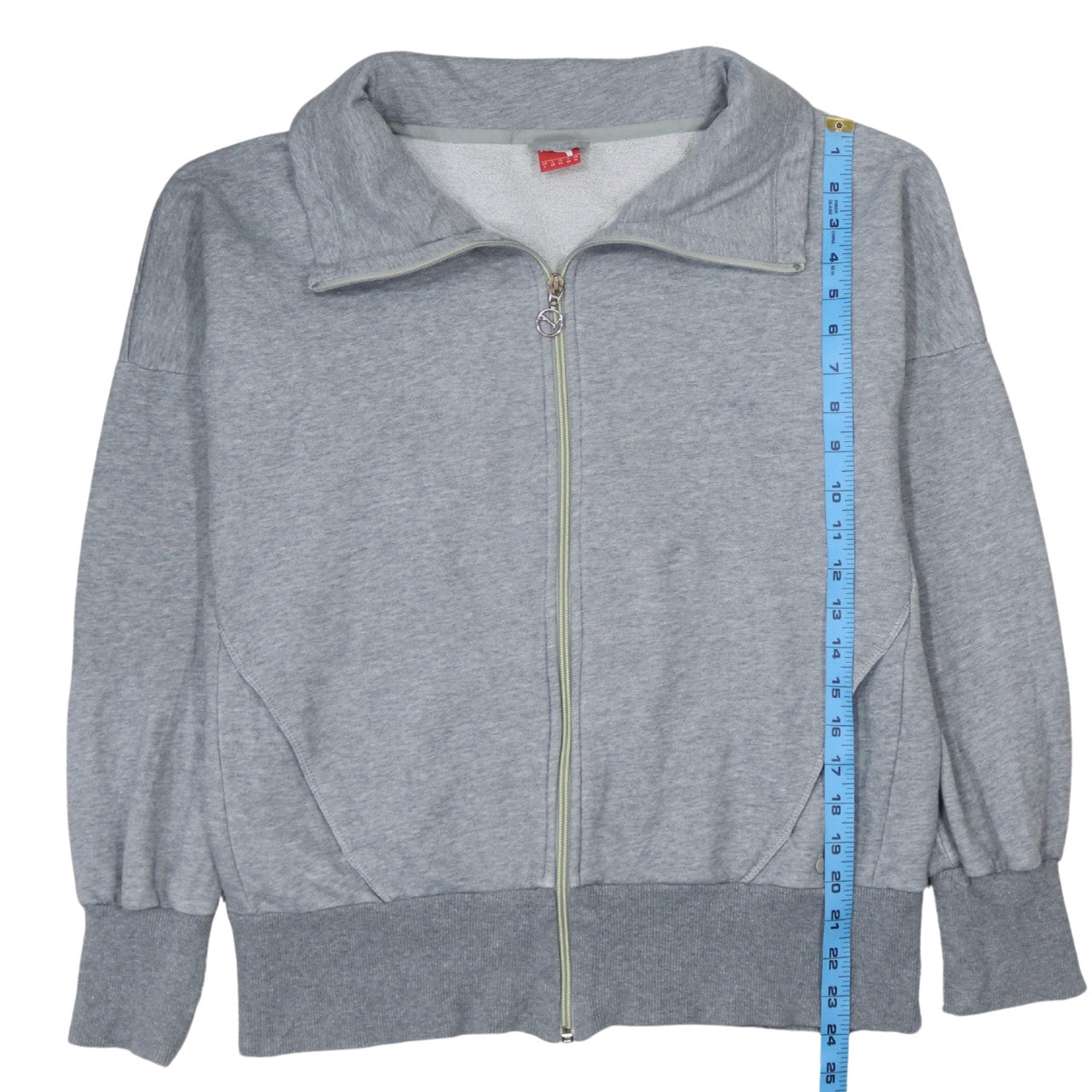Puma Womens Grey Full Zip Sweatshirt UK 14