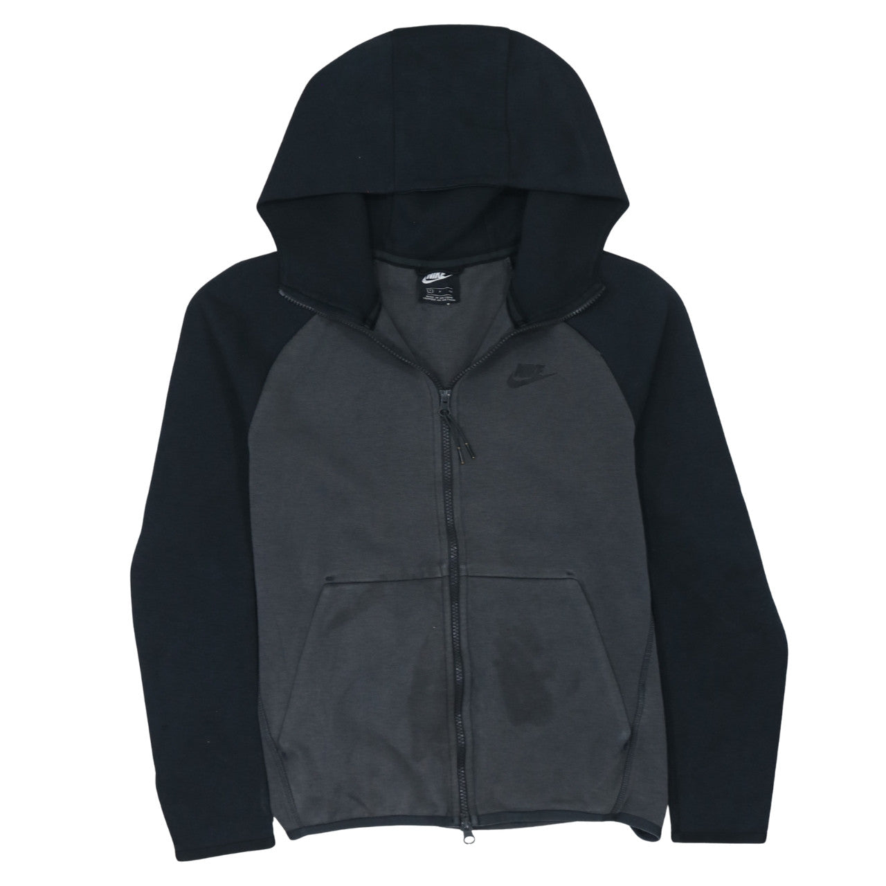 Nike Men's Grey Full Zip Hoodie Small Regular Fit Sportswear