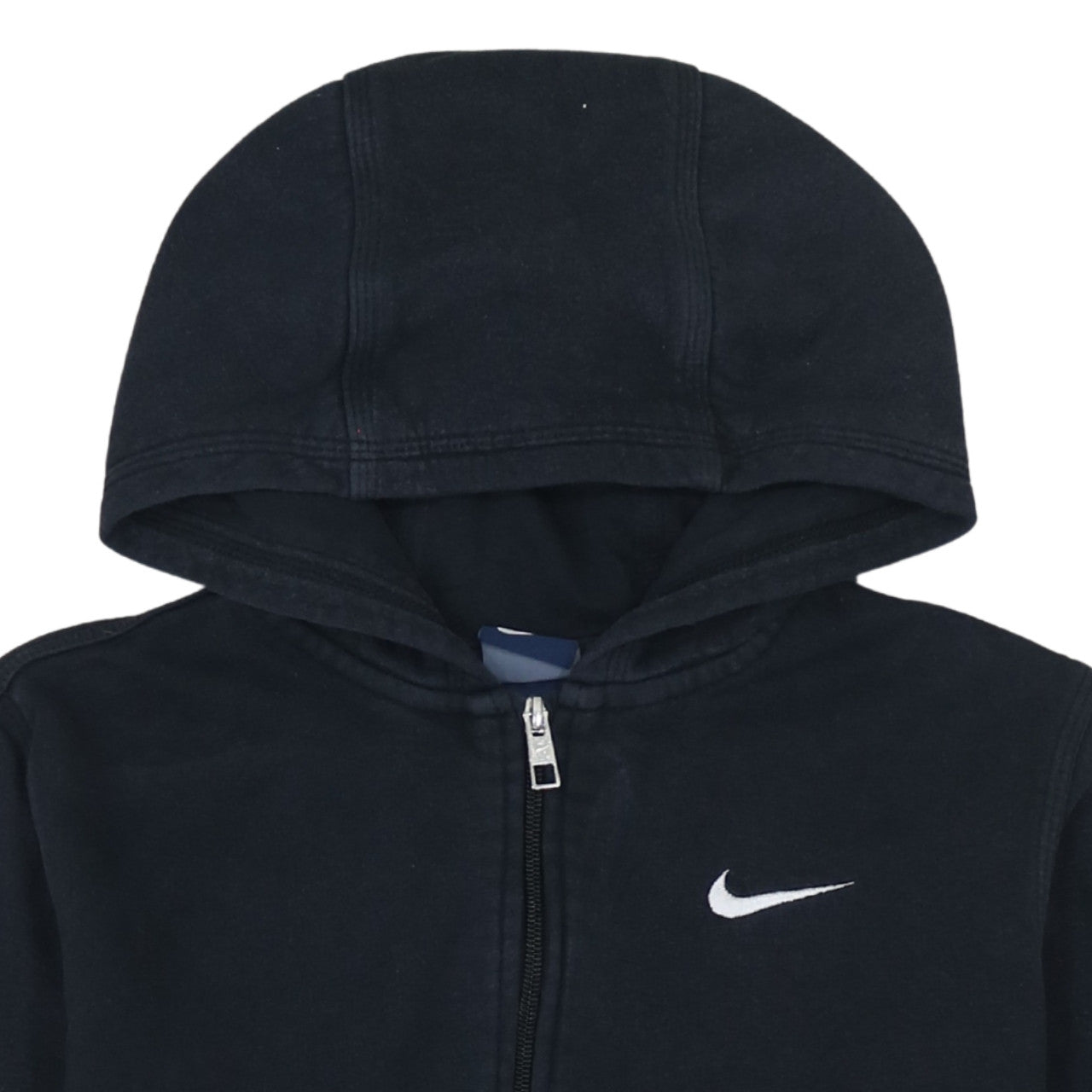 Nike Boys Black Full Zip Hoodie XL 13-15 Years Fleece Lined