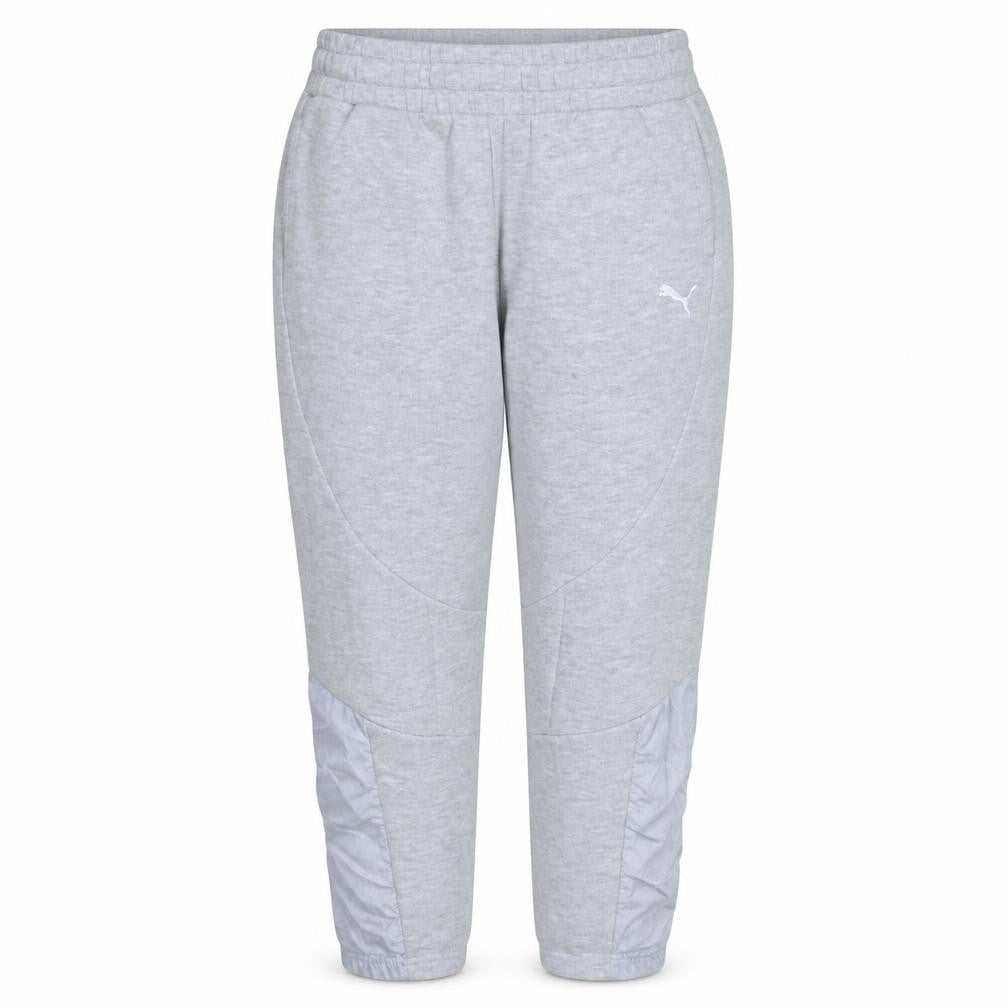 Puma Women Grey Jogger Trousers Size 12 Elastic Waist