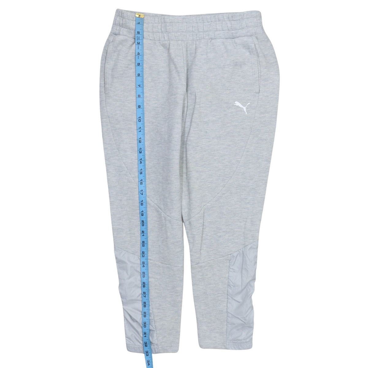 Puma Women Grey Jogger Trousers Size 12 Elastic Waist