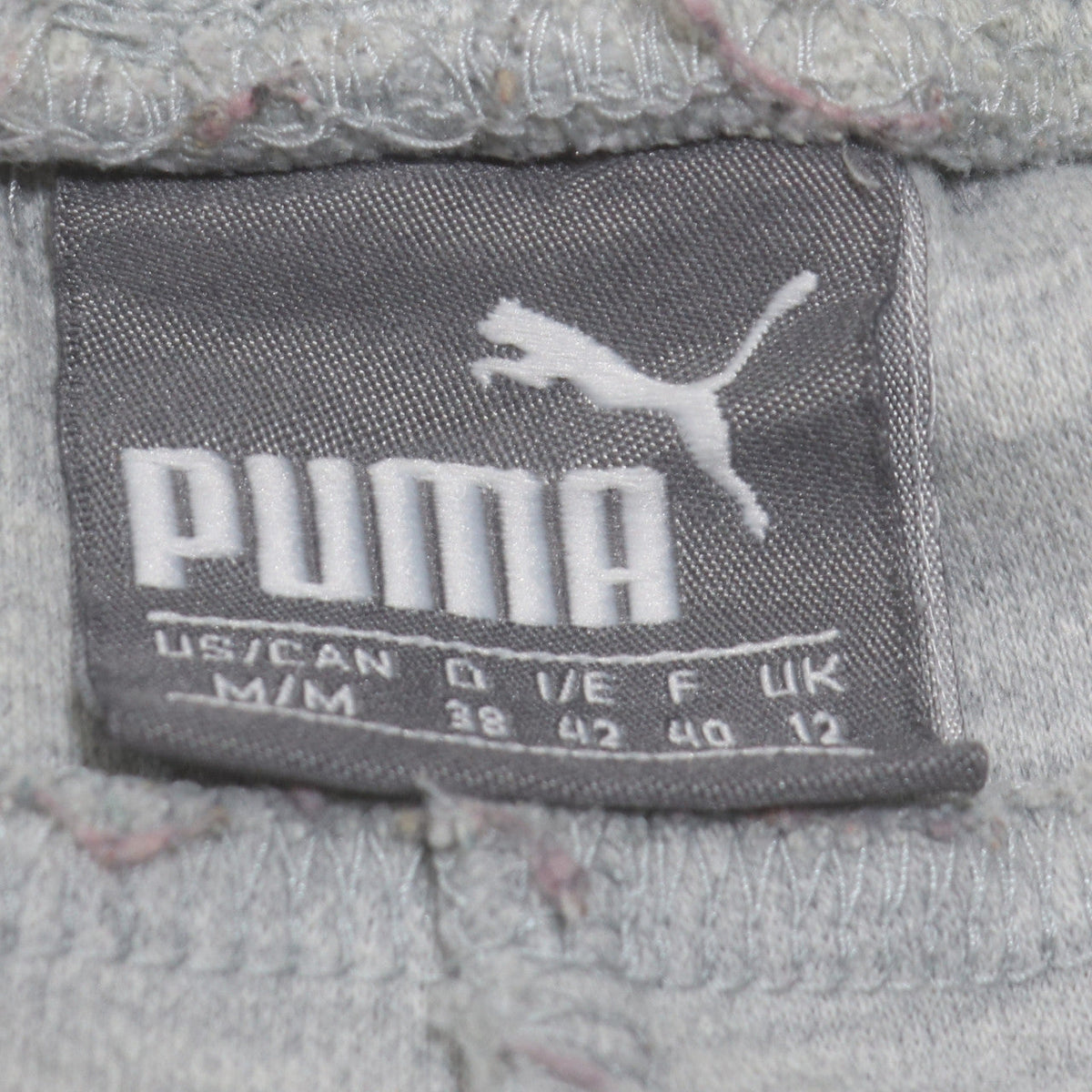 Puma Women Grey Jogger Trousers Size 12 Elastic Waist