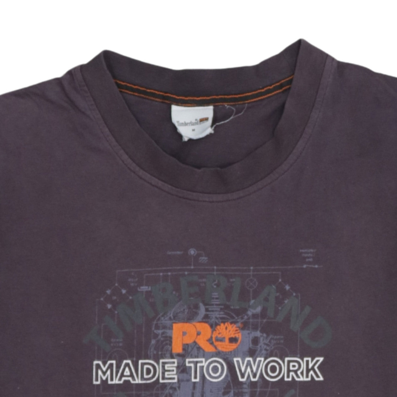 Timberland PRO Men's Black Graphic Crew Neck Cotton T-Shirt M