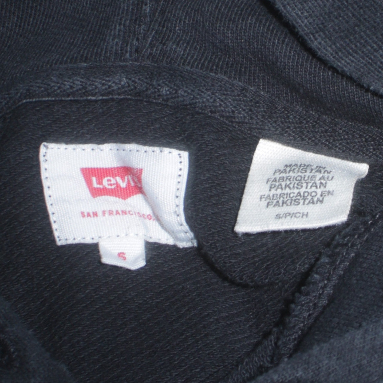 Levi's Men's Black Camouflage Logo Pullover Hoodie Size S