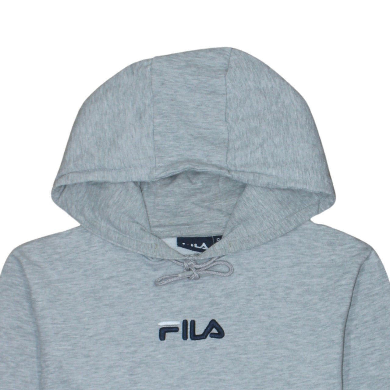 FILA Men's Small Grey Pullover Hoodie Embroidered Logo