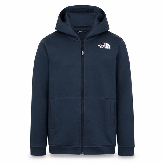 The North Face Boys Navy Full Zip Hoodie XL Cotton Blend Casual