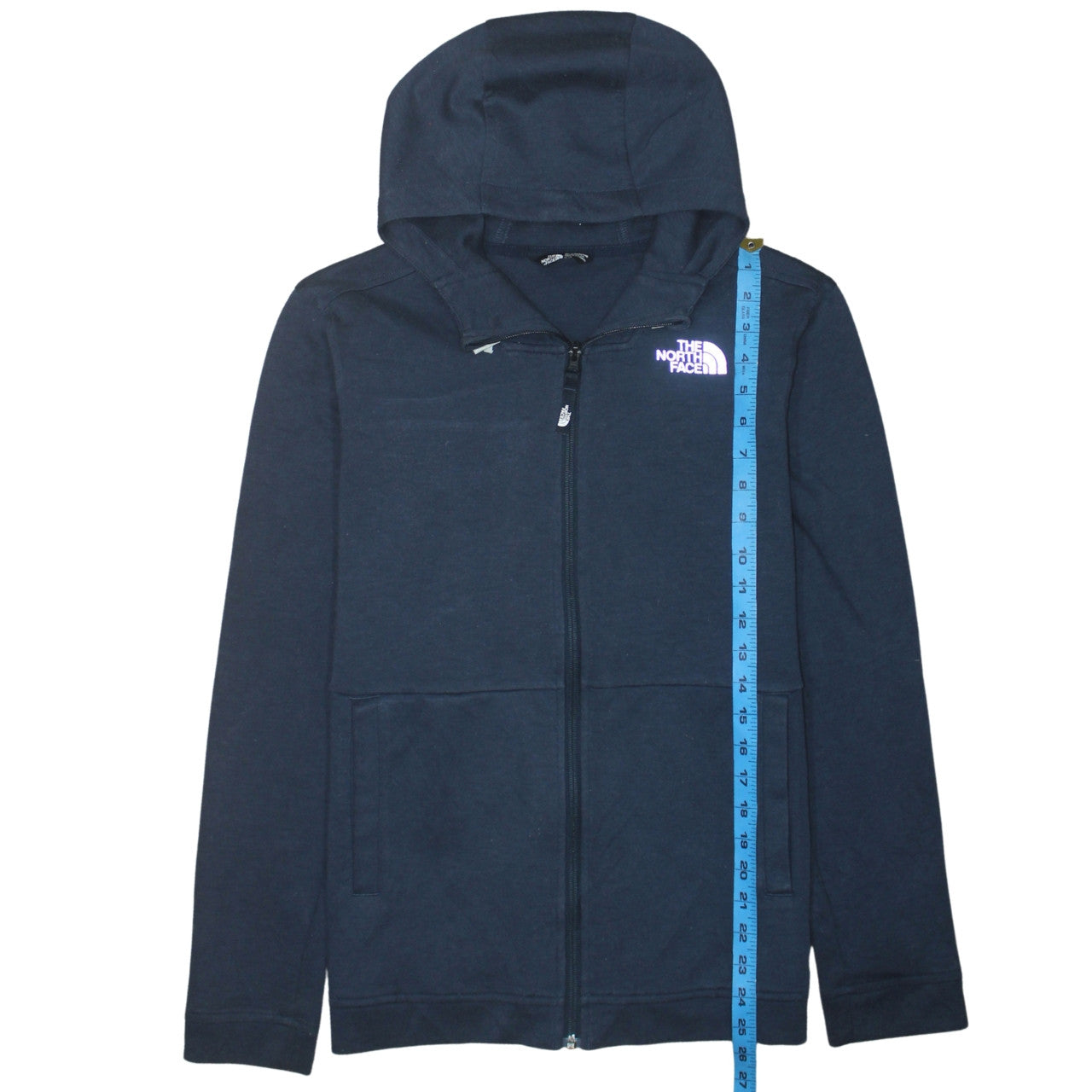 The North Face Boys Navy Full Zip Hoodie XL Cotton Blend Casual