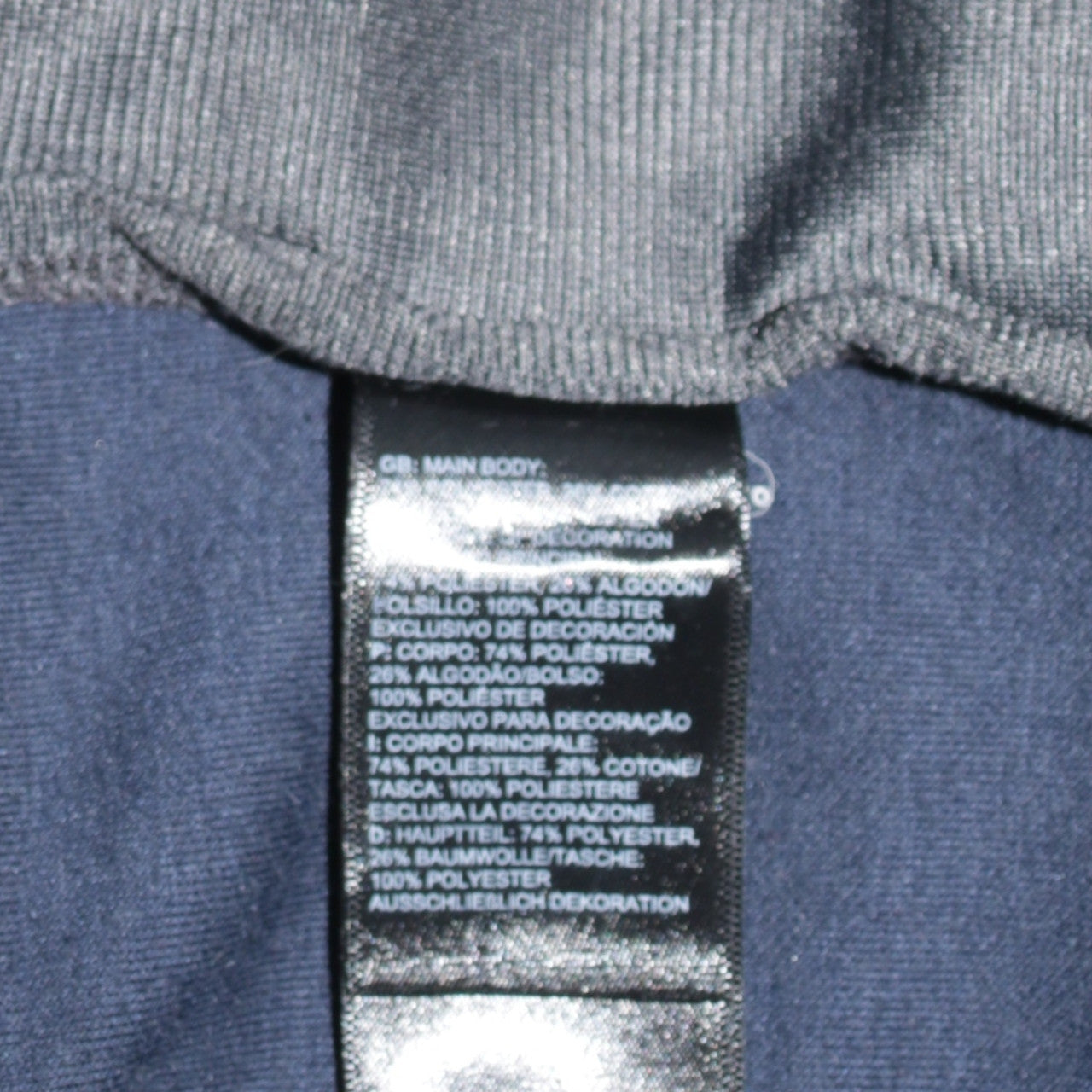 The North Face Boys Navy Full Zip Hoodie XL Cotton Blend Casual