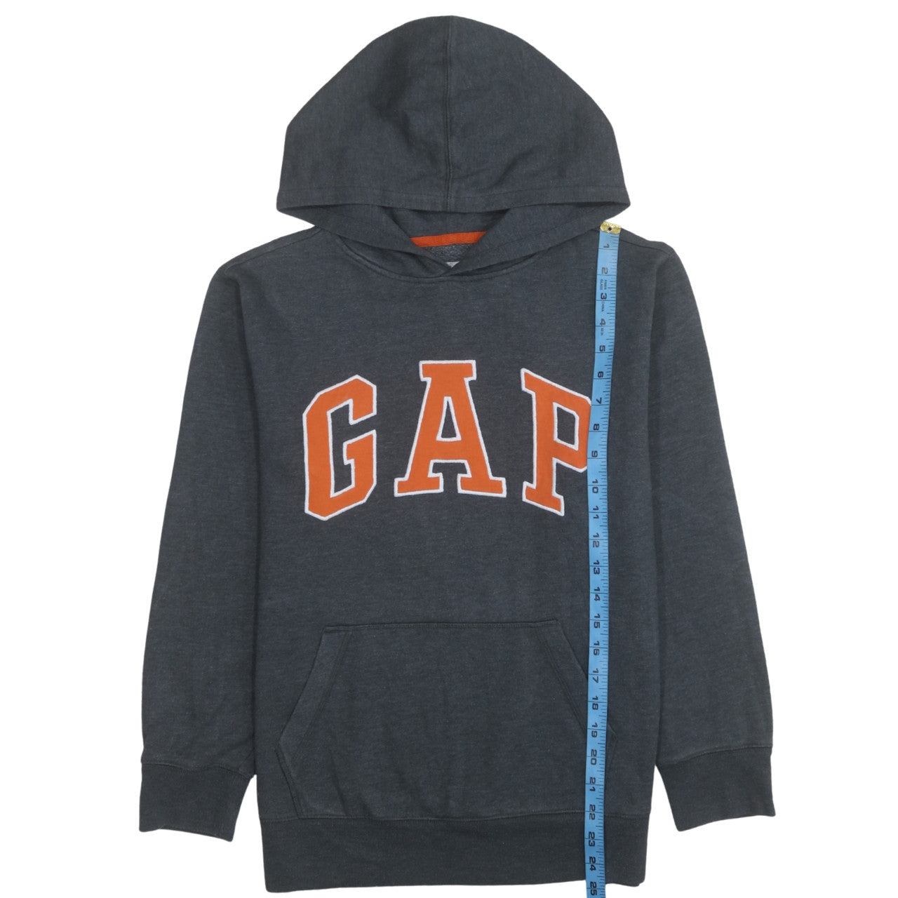 GAP Kids Boys Charcoal Pullover Hoodie XXL Cotton Blend Fleece Lined