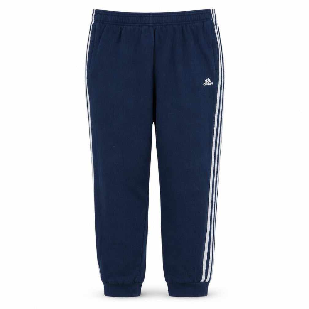 Adidas Men's Blue Jogger Sweatpants L Regular Fit Tapered Legs