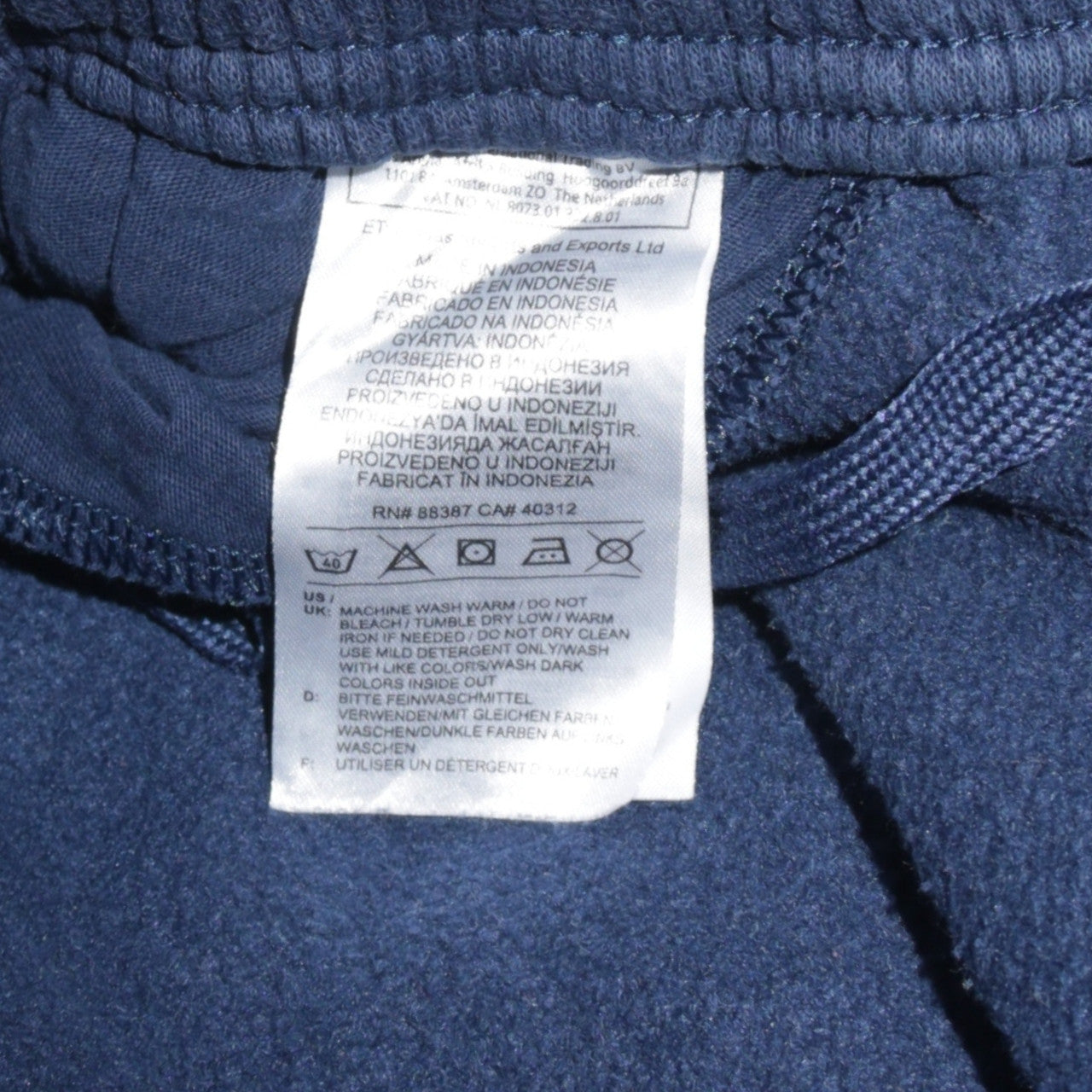 Adidas Men's Blue Jogger Sweatpants L Regular Fit Tapered Legs