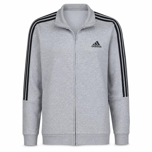 Adidas Mens Grey Full Zip Sweatshirt Jacket Size M Regular Fit