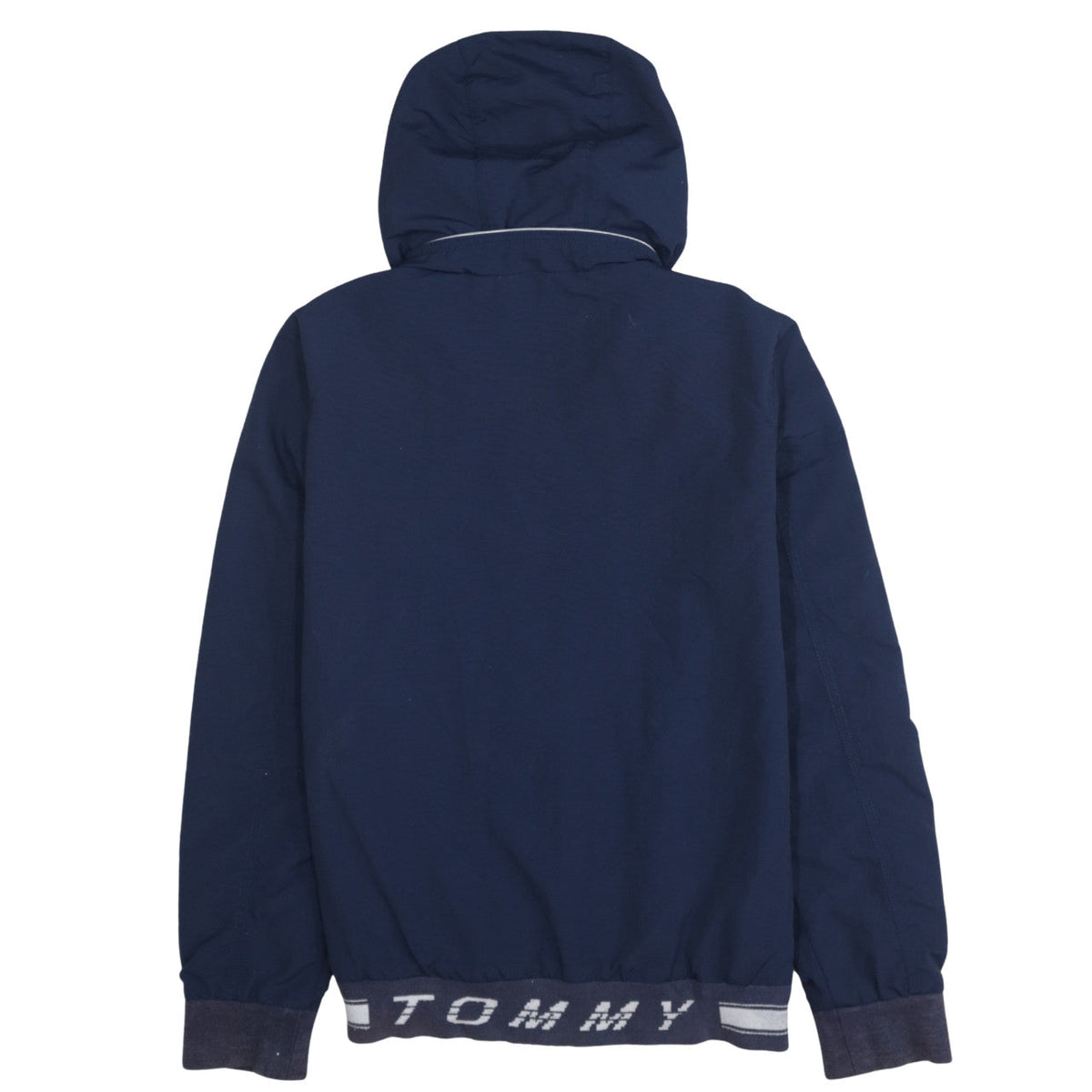 Tommy Hilfiger Boys Blue Hooded Windbreaker Jacket Size 14 Years