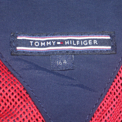 Additional view of Tommy Hilfiger boys’ blue hooded windbreaker jacket, size 14, years