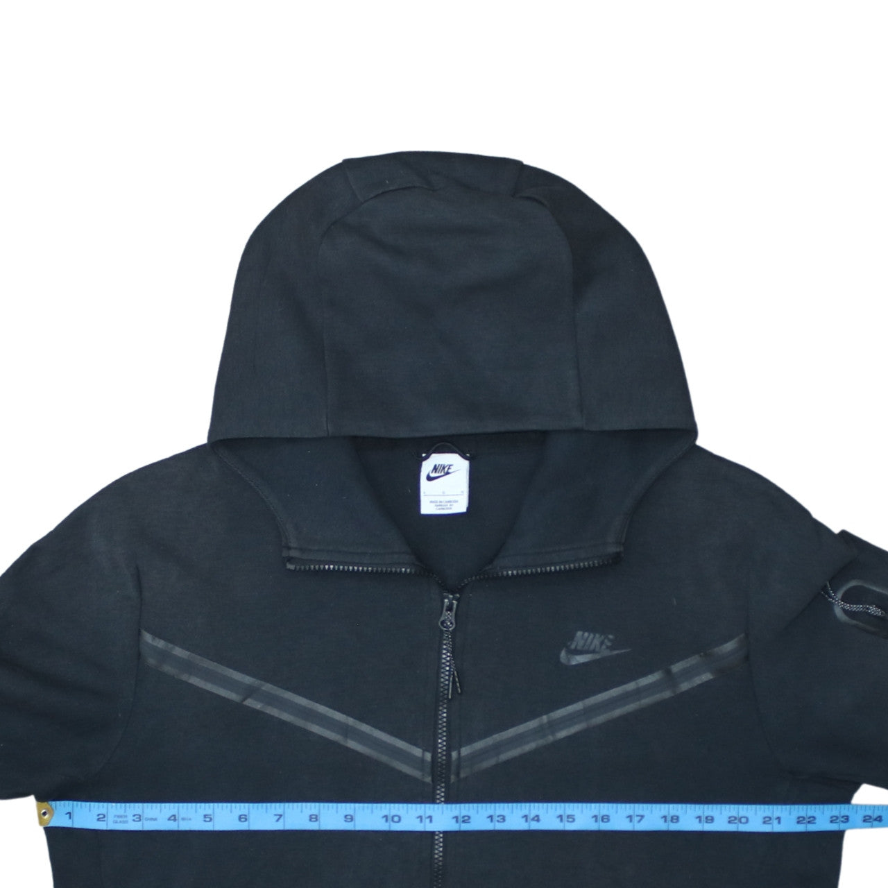Nike Men's Black Full Zip Hoodie Size L Sportswear Fleece Jacket